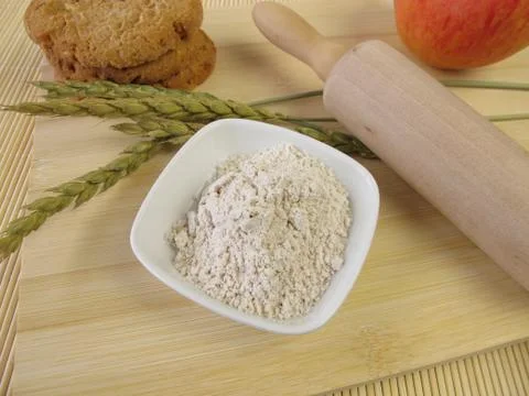 Baking with spelt flour Foto stock