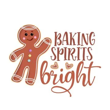 Baking spirits bright Stock Illustration