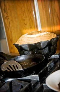 Baking on the Stove Stock Photos