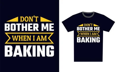 Baking T Shirt Design Template Vector Stock Illustration