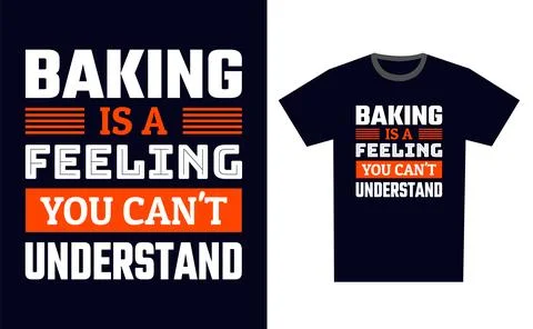 Baking T Shirt Design Template Vector Stock Illustration