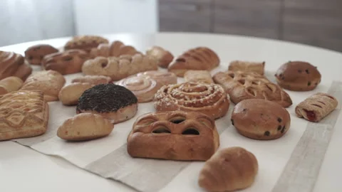 Baking on the table Stock Footage 87983728