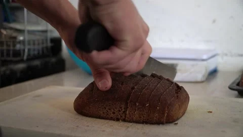 Baking Therapy: Finding Peace in the Art of Making Bread Vídeo Stock 236929367