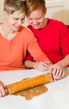 Baking together Fotos de archivo