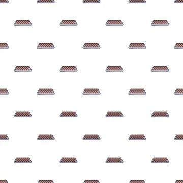 Baking tray with cookies pattern seamless illustration 스톡 일러스트