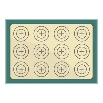 Baking tray with twelve round forms for perfect cupcakes and muffins 스톡 일러스트