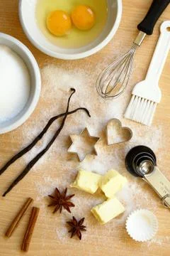 Baking utensils Stock Photos