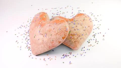 Baking for Valentine's Day Stock Illustration
