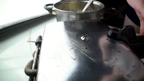 Baking waffles at home Stock Footage 107674081