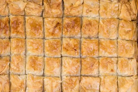Baklava background Stock Photos