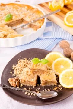 Baklava cake Stock Photos