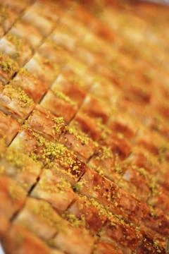 Baklava Cake Sweets Stock Photos