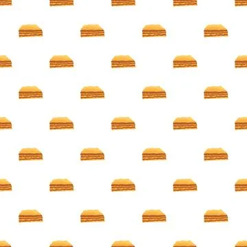 Baklava dessert pattern creating a sweet food background Illustrazione stock