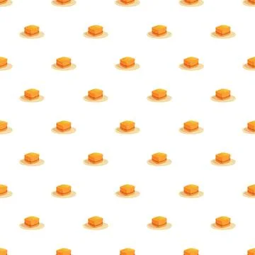 Baklava dessert pattern seamless sweet food repeating background Stock Illustration