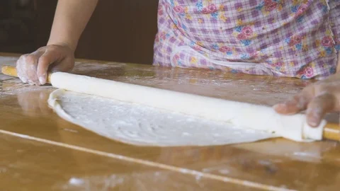 Baklava dough Stock Footage 94391516