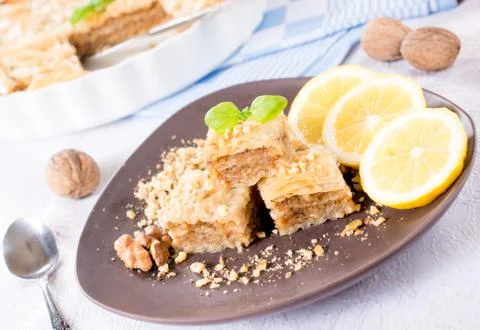 Baklava time Stock Photos