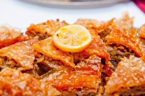 Baklava with walnuts Stock Photos