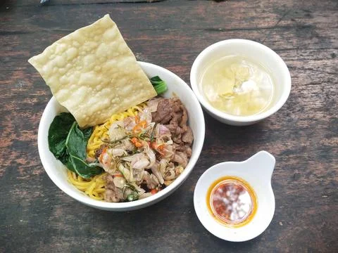 Bakmie beef Stock Photos