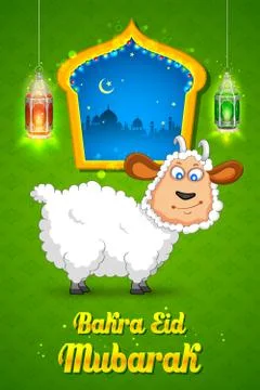 Bakra Id Mubarak Stock Illustration