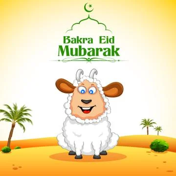 Bakra Id Mubarak Stock Illustration