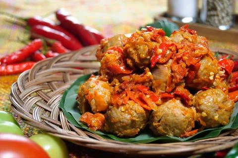 Bakso Mercon Stock Photos