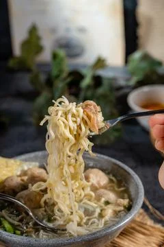 Bakso or baso  Stock Photos