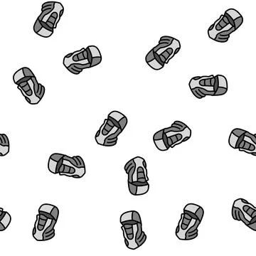 Balaclava hat cap vector seamless pattern Stock Illustration
