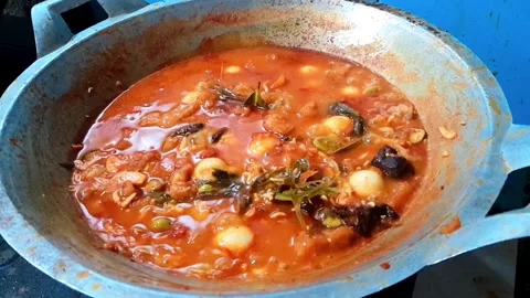 Balado Eggs Stew Stock Footage 268579012