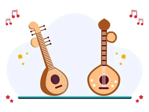 Balalaika Concept Illustration 스톡 일러스트