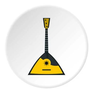 Balalaika icon circle Stock Illustration