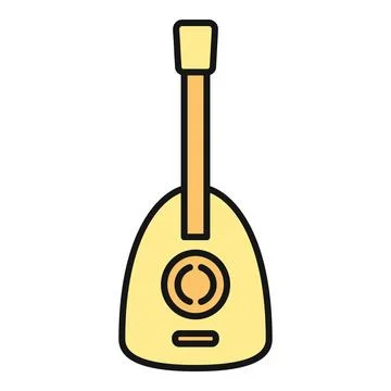 Balalaika russian folk string musical instrument icon Stock-Illustration