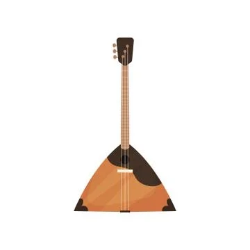 Balalaika string musical instrument vector Illustration on a white background Stock Illustration