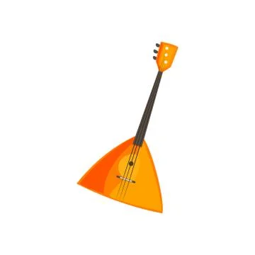Balalaika Stringed Music Instrument Stock Illustration
