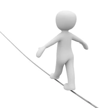 Balance 3d Stock Illustration