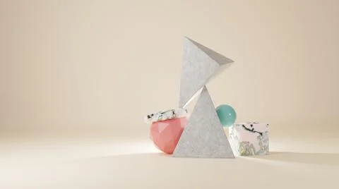 Balance. 3d Rendering. Stock Illustration