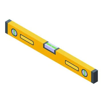 Balance bar icon isometric vector. Wall construction Stock Illustration