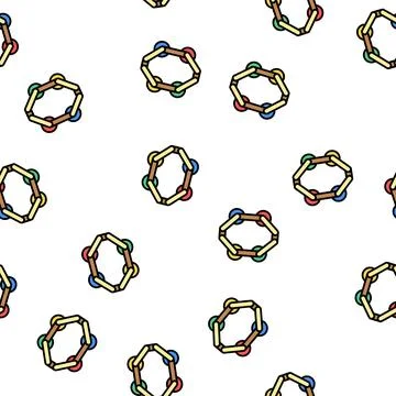 Balance beam vector seamless pattern Illustrazione stock