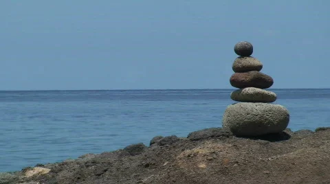 Balance in Blue Stock Footage 419143
