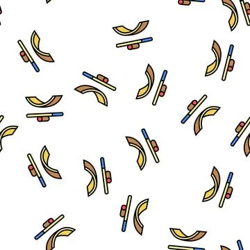 Balance board vector seamless pattern Illustrazione stock