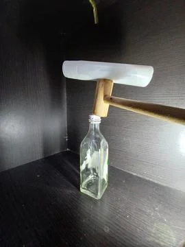 Balance on the bottle Stock Photos