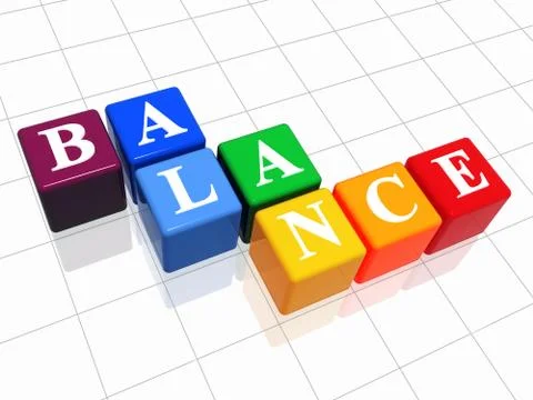 Balance in colour 2 Illustrazione stock