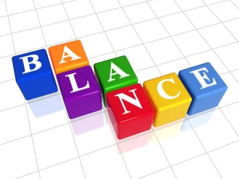 Balance in colour Illustrazione stock