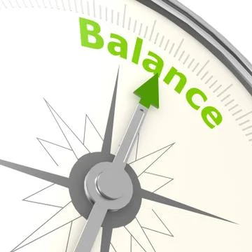 Balance compass Stock Illustration