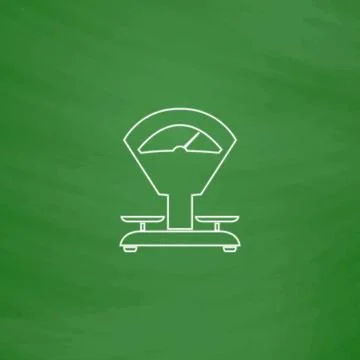 Balance computer symbol Stock Illustration