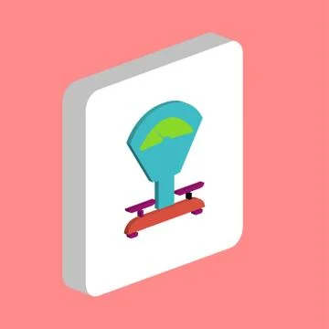 Balance computer symbol Stock Illustration