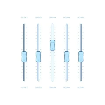 Balance control panel. The sound panel. Vector illustration Stock Illustration