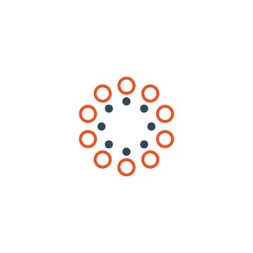 Balance dots loading concept elements icon logo. Stock vector illustration is Stock Illustration