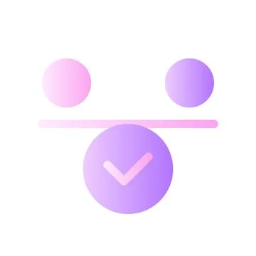 Balance flat gradient two-color ui icon Illustrazione stock