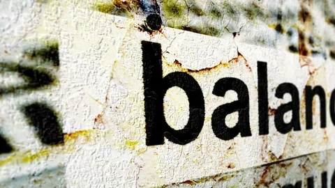 Balance grunge concept Stock Footage 71354858