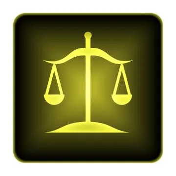 Balance icon. internet button on white background.. Stock Illustration